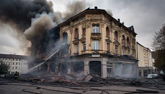 Nach Brand in Bad Homburg: Gebäude muss vermutlich abgerissen werden